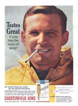 Chesterfield Cigarettes. Advertising in 1963 (edit).jpg