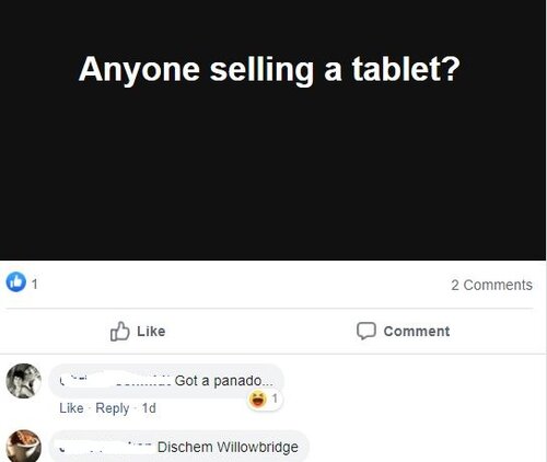 Anyone selling a tablet.JPG