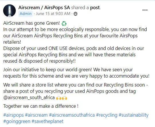 Airscream has gone green.jpg