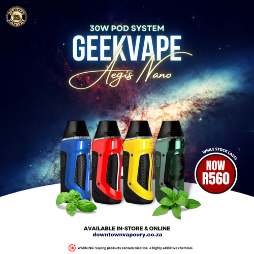 Downtown Vapoury Geek Vape Aegis Nano Pod System Kit