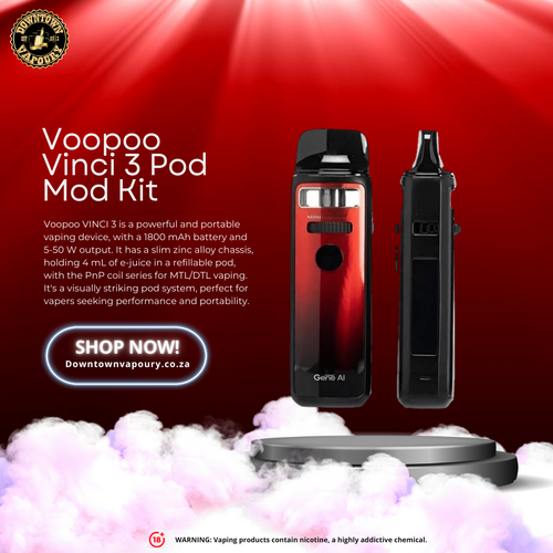 Downtown Vapoury Voopoo Vinci 3 Pod Mod Kit System