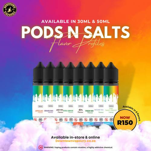 Downtown Vapoury - Pods N Salts - 30ml 50ml
