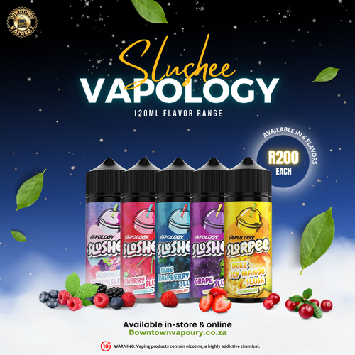 Downtown Vapoury - Vapology Slushee 120ml Flavor Range