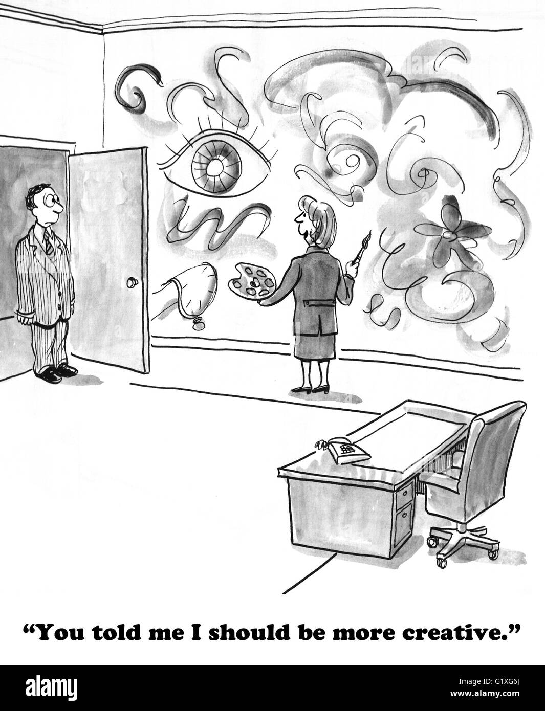 business-cartoon-about-misunderstanding-feedback-G1XG6J.jpg