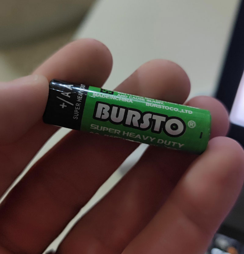 These batteries don't fill me with confidence
